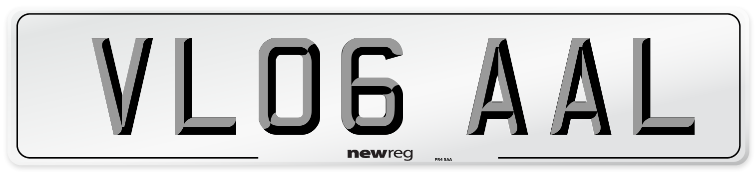 VL06 AAL Number Plate from New Reg